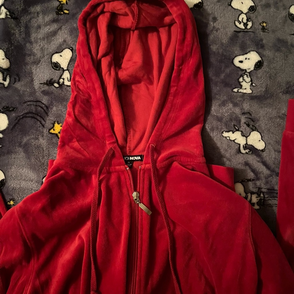 Women’s Fashion Nova Red Zip-Up Jacket